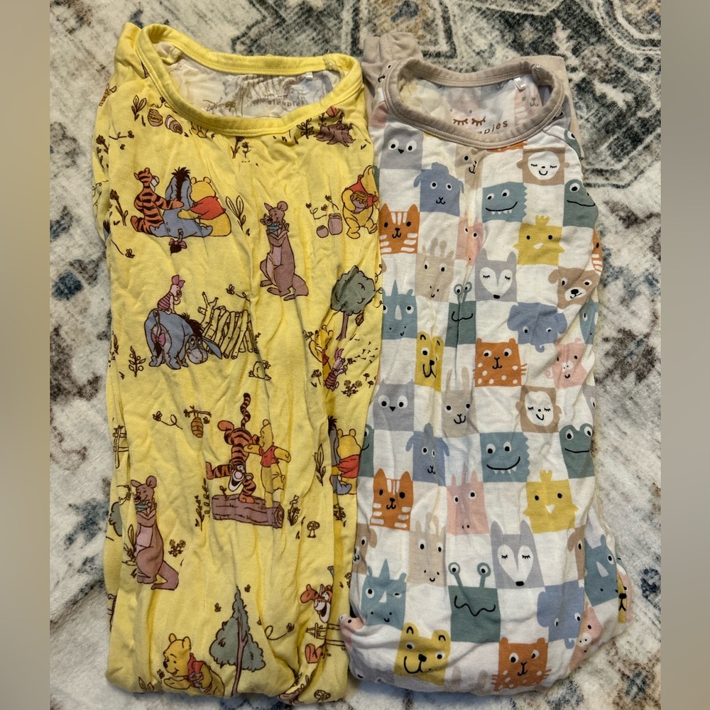 Little Sleepies Winnie the Pooh & Checkmates  18-24 Crescents Bundle